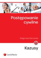 Okładka książki Postępowanie cywilne Kazusy