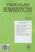Okładka książki Przegląd humanistyczny 1/2012