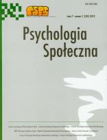 Opakowanie Psychologia społeczna t.7/2012