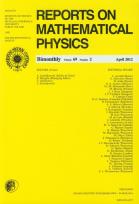 Opakowanie Reports on Mathematical Physics 69/2 Pergamon