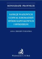 Okładka książki Sankcje wadliwych uchwał zgromadzeń spółek kapitałowych i spółdzielni
