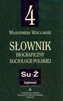 Okładka książki Słownik biograficzny socjologii polskiej t.4