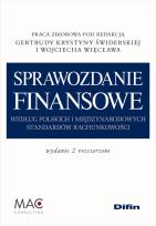 Okładka książki Sprawozdanie finansowe według polskich i międzynarodowych standardów rachunkowości