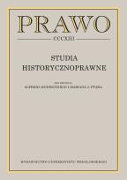 Opakowanie Studia Historycznoprawne