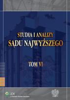 Opakowanie Studia i Analizy Sądu Najwyższego t.6