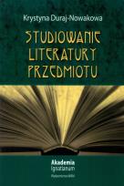 Okładka książki Studiowanie literatury przedmiotu
