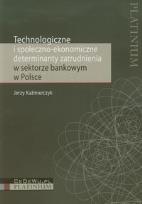 Okładka książki Technologiczne i społeczno ekonomiczne determinanty zatrudnienia w sektorze bankowym w Polsce