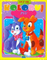 Okładka książki Ucz się koloruj - Psy
