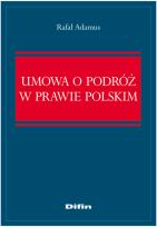 Okładka książki Umowa o podróż w prawie polskim