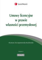 Okładka książki Umowy licencyjne w prawie własności przemysłowej