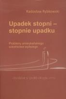 Okładka książki Upadek stopni stopnie upadku
