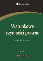 Okładka książki Warunkowe czynności prawne
