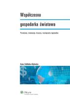 Okładka książki Współczesna gospodarka światowa