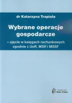 Okładka książki Wybrane operacje gospodarcze
