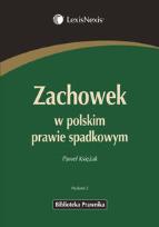 Okładka książki Zachowek w polskim prawie spadkowym
