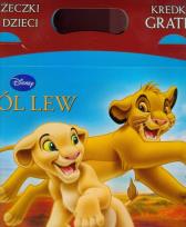 Okładka książki Zestaw książek z kredkami - Król Lew