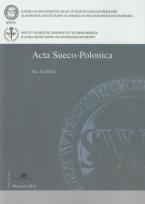 Opakowanie Acta Sueco Polonica 18/2012