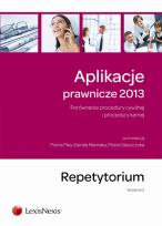 Okładka książki Aplikacje prawnicze 2013 Porównanie procedury cywilnej i procedury karnej Repetytorium