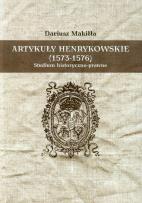Okładka książki Artykuły henrykowskie 1573-1576