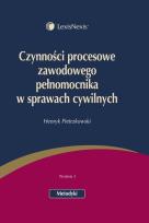 Okładka książki Czynności procesowe zawodowego pełnomocnika w sprawach cywilnych