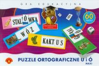 Okładka książki Gra- Puzzle ortograficzne MAXI u i ó ALEX