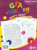 Okładka książki Gra w kolory kl. 3 Karty pracy