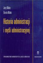 Okładka książki Historia administracji i myśli administracyjnej