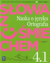 Okładka książki J.polski SP Słowa z uśmiechem kl.4/1 Nauk. o jęz.