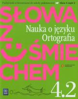 Okładka książki J.polski SP Słowa z uśmiechem kl.4/2 Nauk. o jęz.