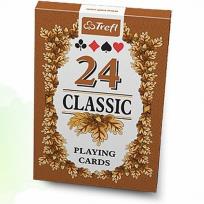 Okładka książki Karty - Classic 24 listki TREFL