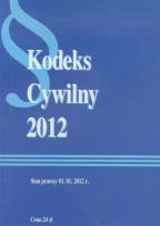 Okładka książki Kodeks cywilny 2012