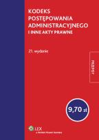 Okładka książki Kodeks postępowania administracyjnego i inne akty prawne