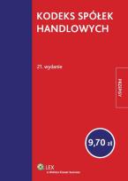 Okładka książki Kodeks spółek handlowych Przepisy