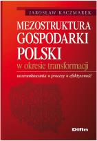 Okładka książki Mezostruktura gospodarki Polski w okresie transformacji