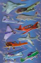 Okładka książki Naklejki folia 3D - Samoloty