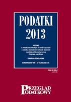 Okładka książki Podatki 2013