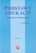Opakowanie Podstawy edukacji tom 4 Konteksty dydaktyczne