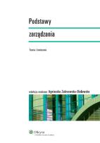 Okładka książki Podstawy zarządzania