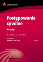 Okładka książki Postępowanie cywilne Kazusy