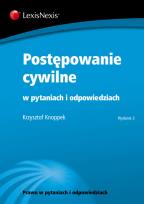Okładka książki Postępowanie cywilne w pytaniach i odpowiedziach
