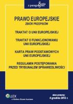 Okładka książki Prawo Europejskie Zbiór przepisów