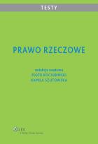 Okładka książki Prawo rzeczowe Testy