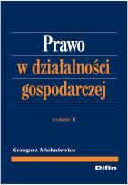 Okładka książki Prawo w działalności gospodarczej