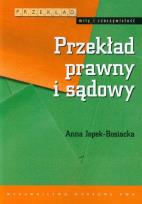 Okładka książki Przekład prawny i sądowy