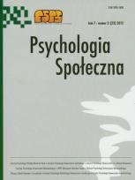 Opakowanie Psychologia społeczna  3/2012