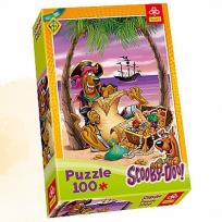 Opakowanie Puzzle 100 Scooby na wyspie skarbów