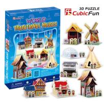 Opakowanie Puzzle 3D World traditional houses