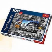 Okładka książki Puzzle 500 Berlin kolaż TREFL