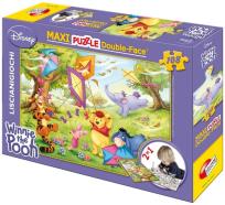 Okładka książki Puzzle dwustronne Maxi Kubuś Puchatek 108