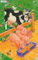 Opakowanie Puzzle Świnki